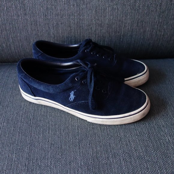 Polo Ralph Lauren with RLite Cushioning Blue Sneakers Thornton 8D - Picture 1 of 6